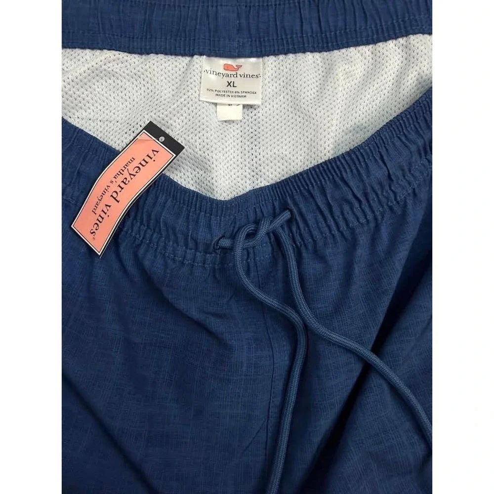 NWT! Vineyard Vines Men's 5 Inch Solid Island Swim Trunks NAVY XL